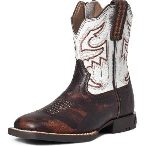 Kids’ Sorting Pen Western Boots(Marbled Mahogany)