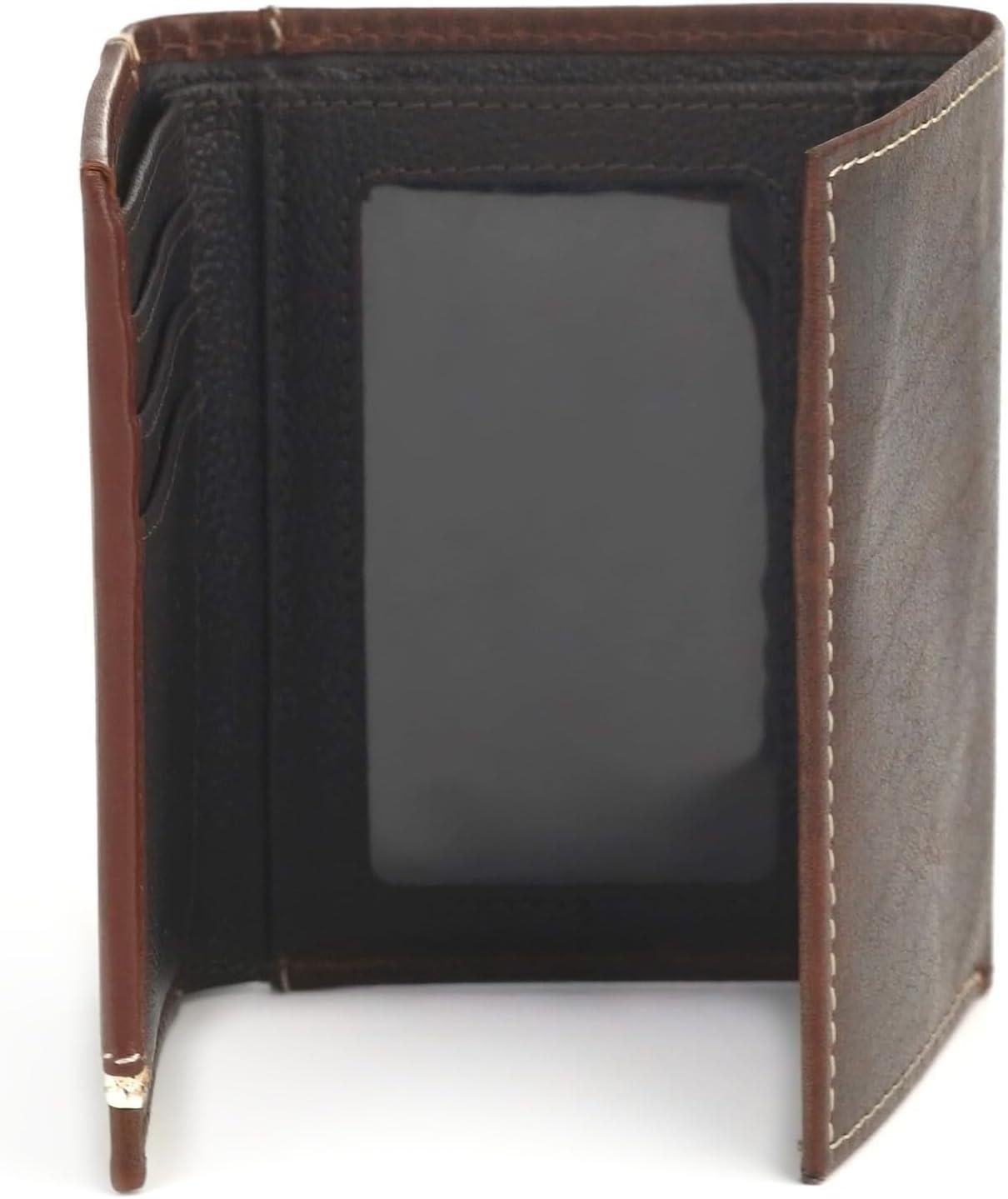 imageAriat Leather Two Toned Overlay Mens Trifold Wallet