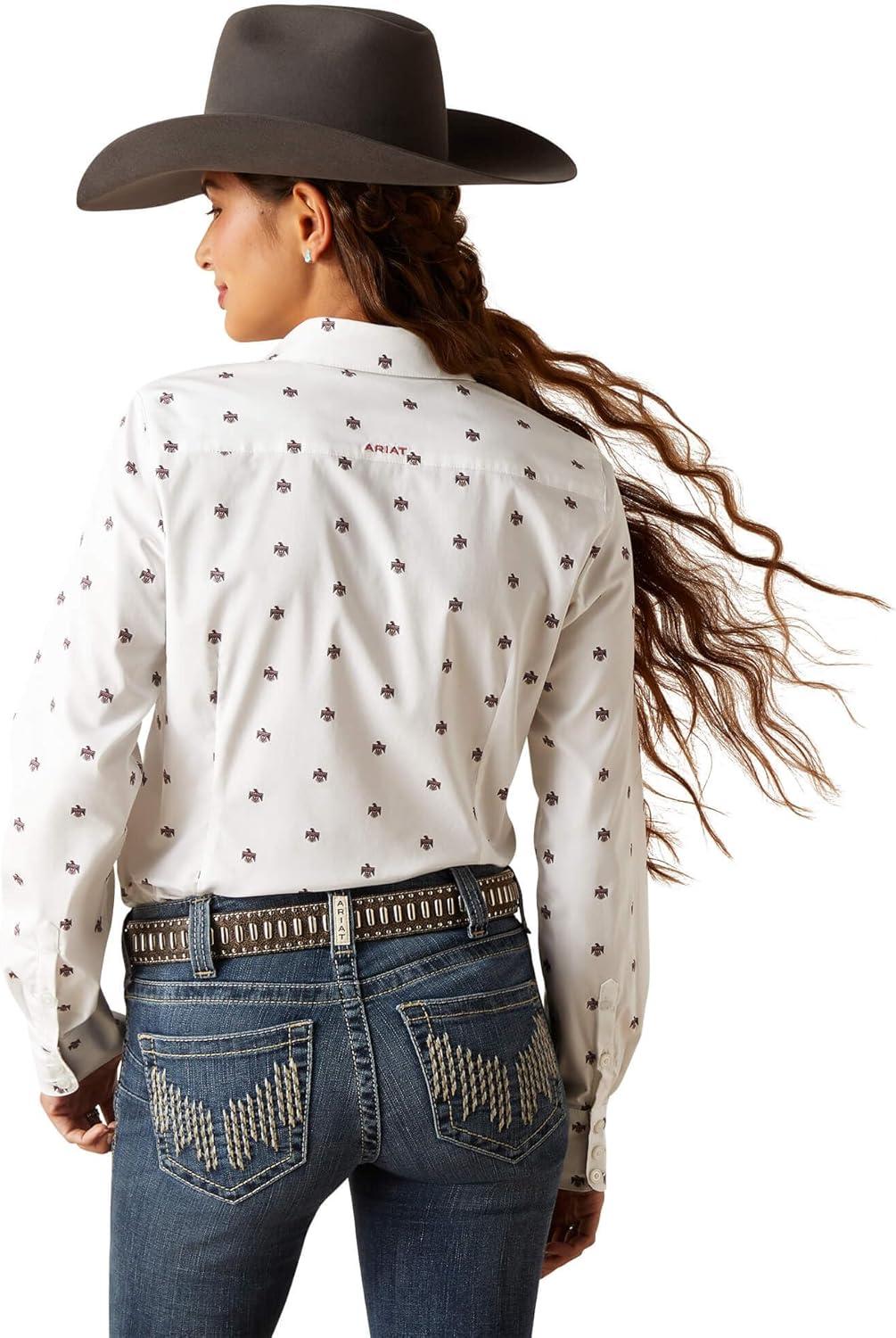 imageAriat Womens Kirby Stretch ShirtThunderbird Print