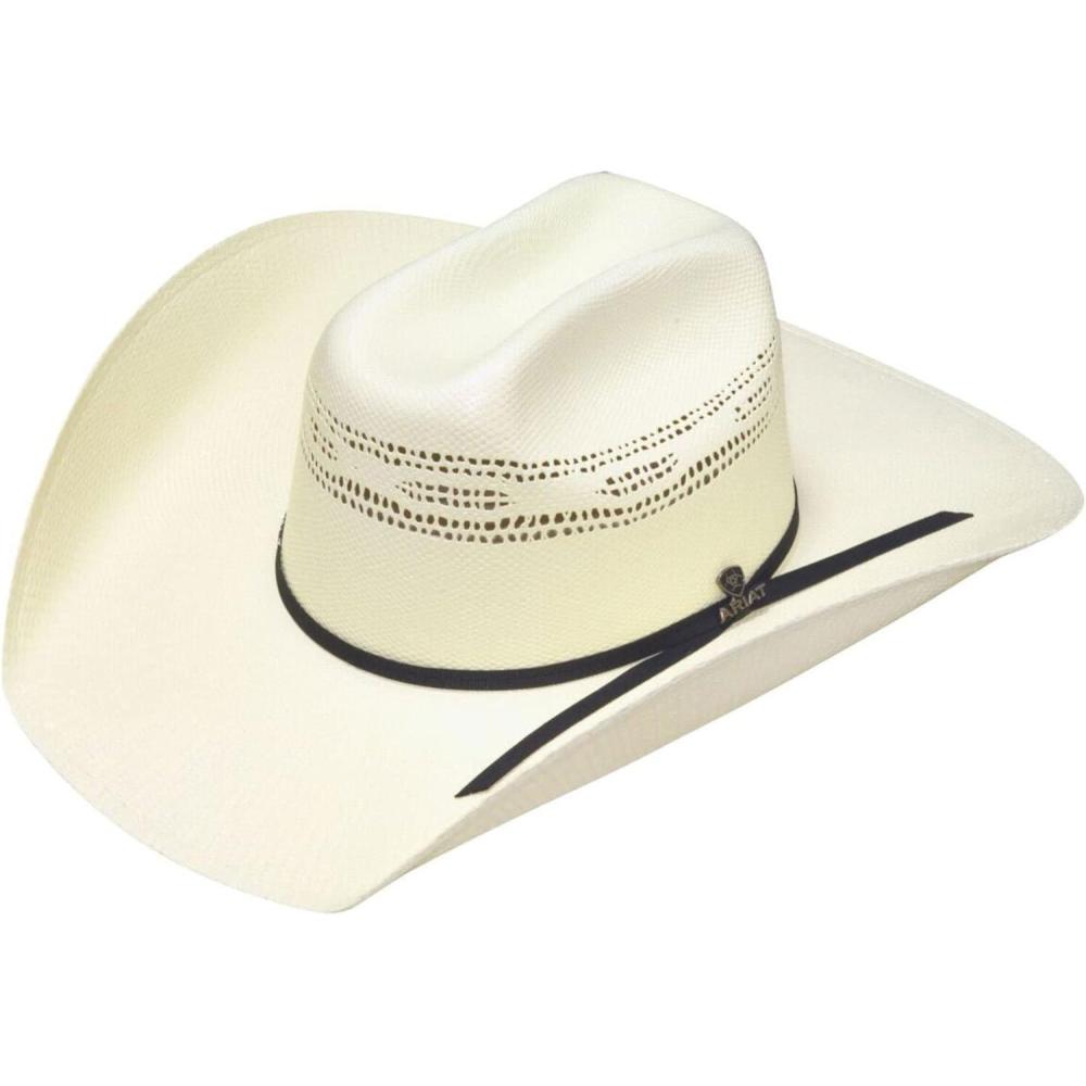 imageARIAT Cattleman Crown 2Cord Bangora Cowboy Hat Ivory 714