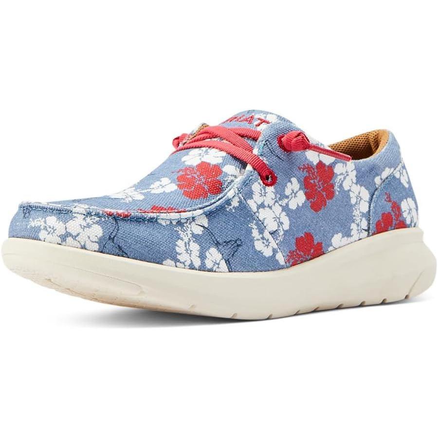 imageAriat Womens Hilo Milton MenascoRed White and Blue Pareau Prin