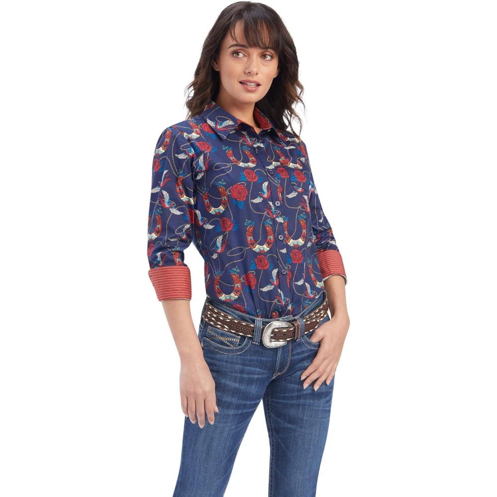 imageAriat Womens Kirby Stretch ShirtRopey Rose