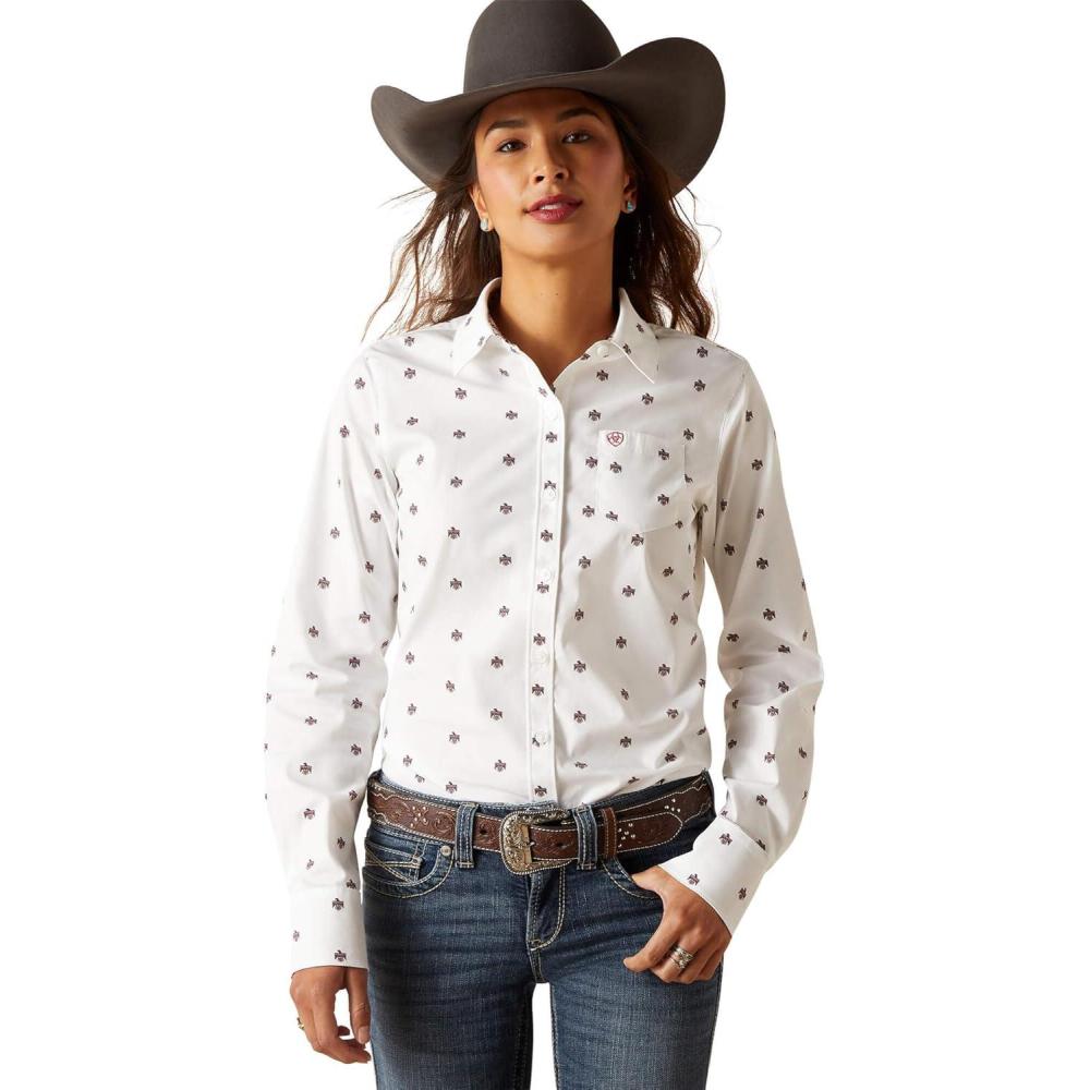 imageAriat Womens Kirby Stretch ShirtThunderbird Print