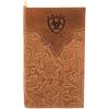 imageARIAT Mens Genuine Leather Floral Embossed Rodeo Wallet