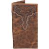 imageARIAT Mens Rodeo Ostrich Print Floral Embossed Wallet  A3553102 One Size
