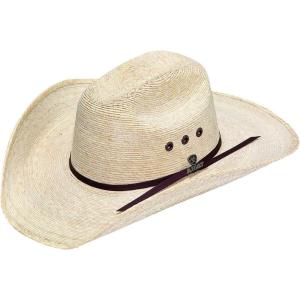 ARIAT Mens Natural Palm Western Hat(Chocolate)