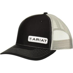 ARIAT Mens Off Set Patch Cap(Black)