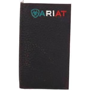 ARIAT Men’s Rodeo Wallet Logo Mexico, Brown Rowdy