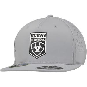ARIAT Men’s Snapback Flex Fit Shield Logo Cap(Grey)