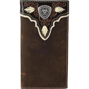 ARIAT Men’s Triangle Top Rodeo Wallet(Brown)