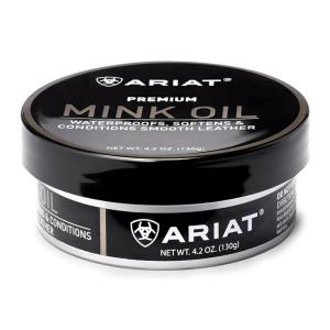 ARIAT Mink Oil Paste for Leather and Vinyl, 4.2 ounce Tin (130grams)(Beige)