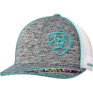 ARIAT Youth’s Flexfit 110 Cap, Shield Logo Cap(Turquoise)