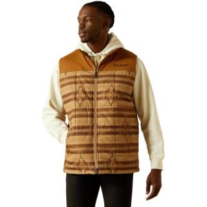ARIAT unisex-adult Crius Insulated Vest(Tonal Serape|almond Khaki)
