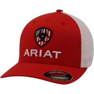 ARIAT unisex-adult mens Trucker Hat(Red)