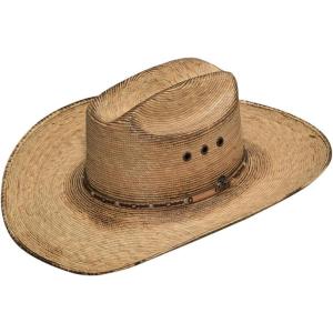 Ariat COSTUME_HEADWEAR Ariat Mens Fired Palm SS Crown & Brim Copper Eyelet Western Hat (7)(Copper brown)