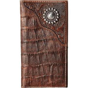 Ariat Men’s Caiman Floral Over Circle Rodeo(Brown)