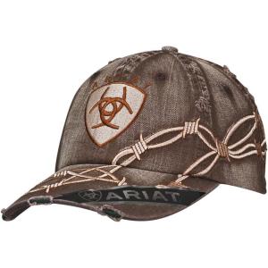 Ariat Men’s Distresed Barbed Wire Hat(Brown)