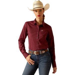 Ariat Women’s Kirby Stretch Shirt(Burgundy)