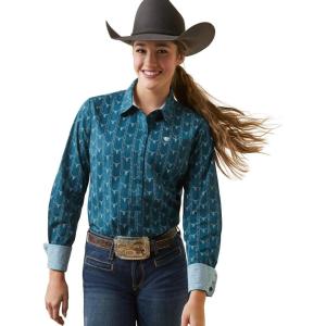 Ariat Women’s Kirby Stretch Shirt(Steerhead Print)