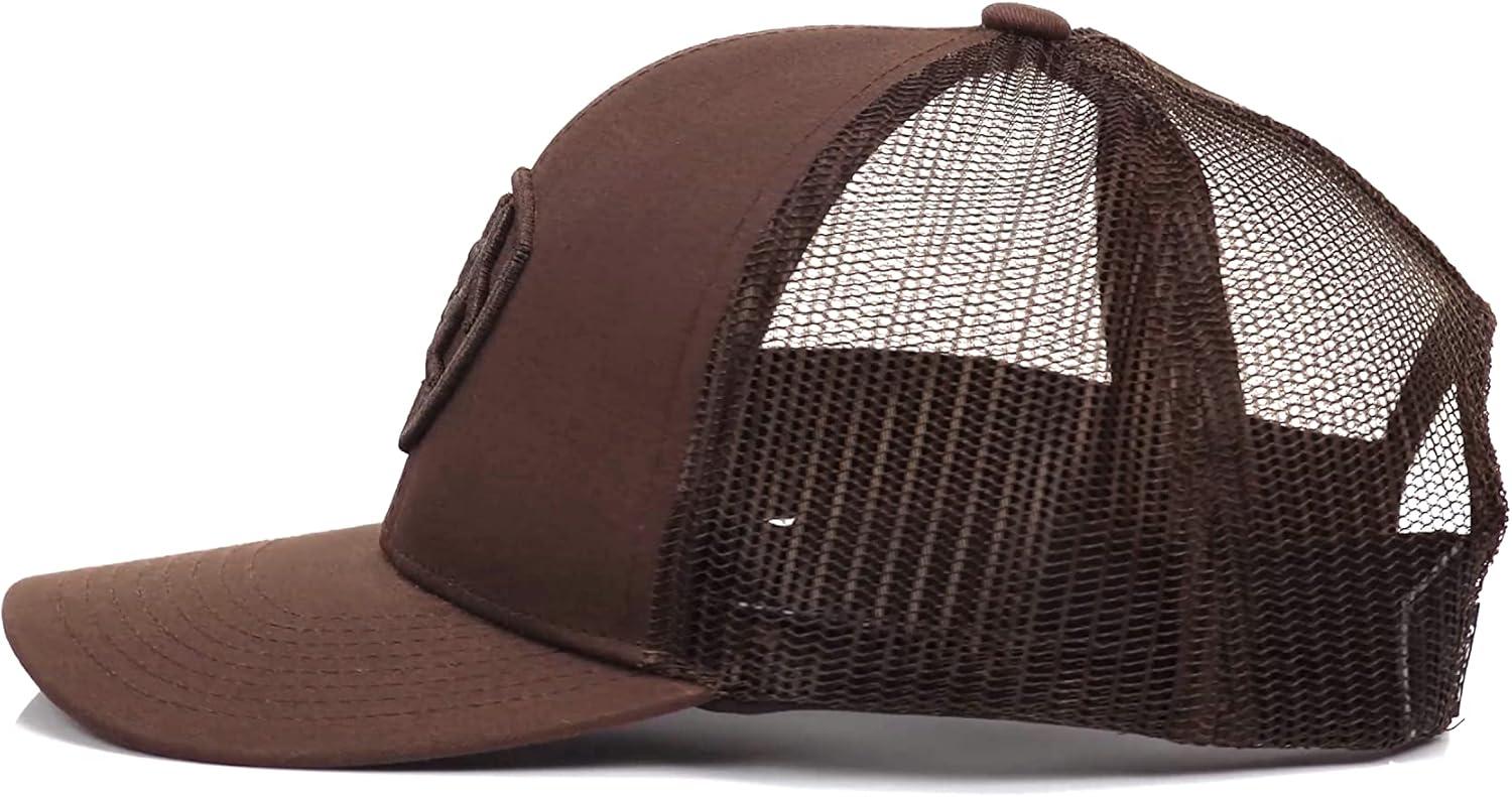 imageARIAT Mens Brown Snapback Shield Logo Cap