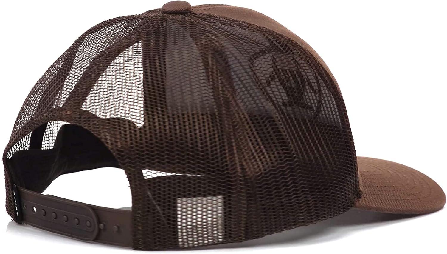 imageARIAT Mens Brown Snapback Shield Logo Cap