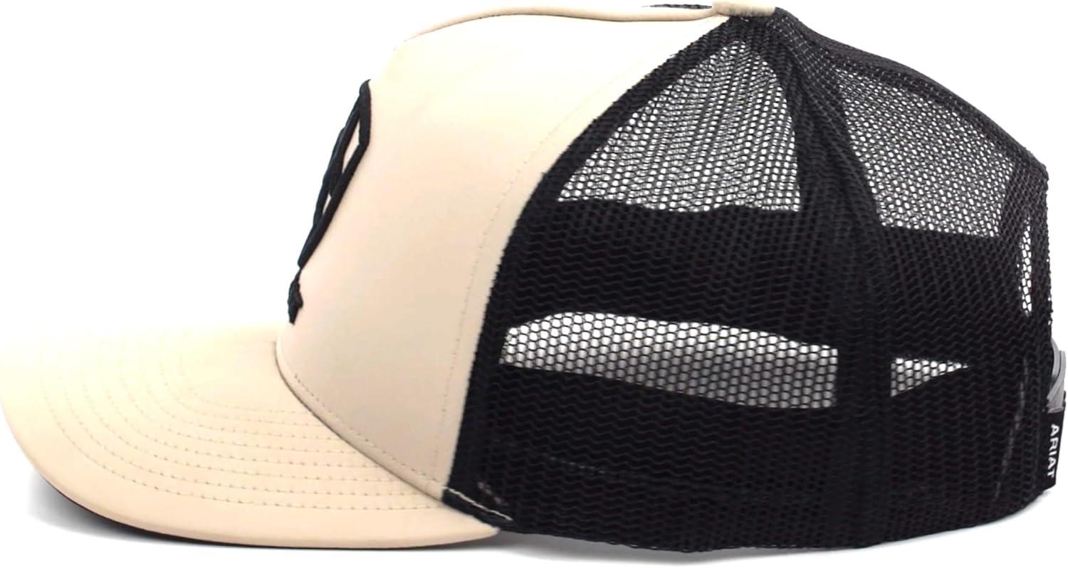 imageAriat Mens Embroidered Logo Khaki and Brown Cap