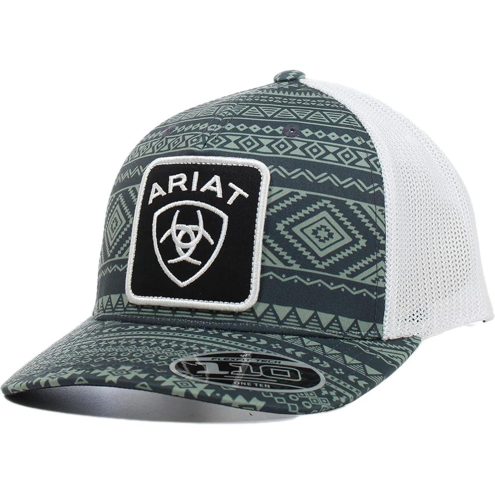 imageARIAT Flexfit110 Snapback Aztec Logo Mesh Back CapMulticolored