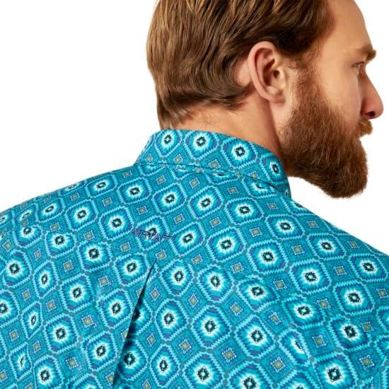 imageARIAT Mens Bruno Fitted ShirtLanai Turquoise