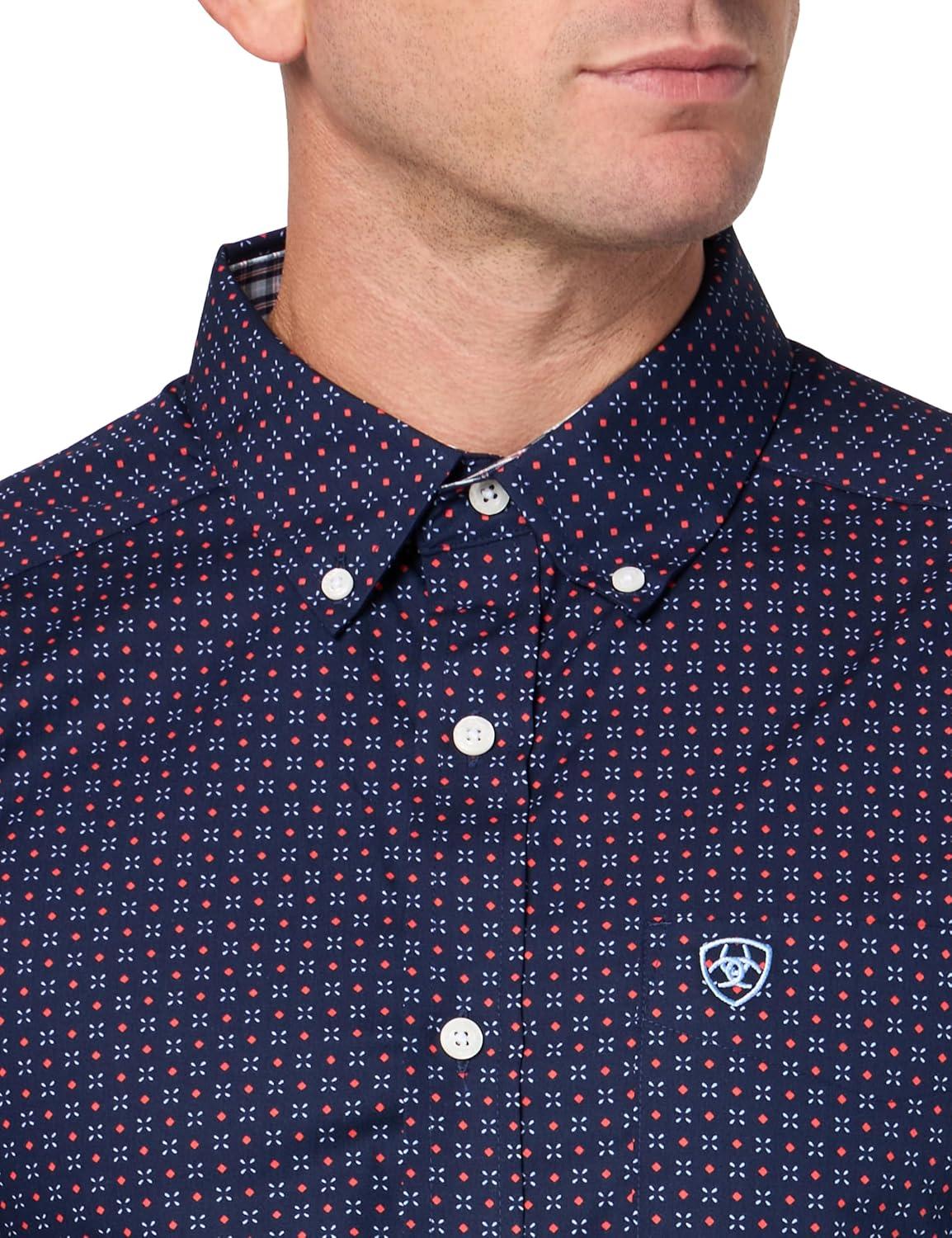 imageARIAT Mens Wrinkle Free Wren Fitted ShirtPeacoat