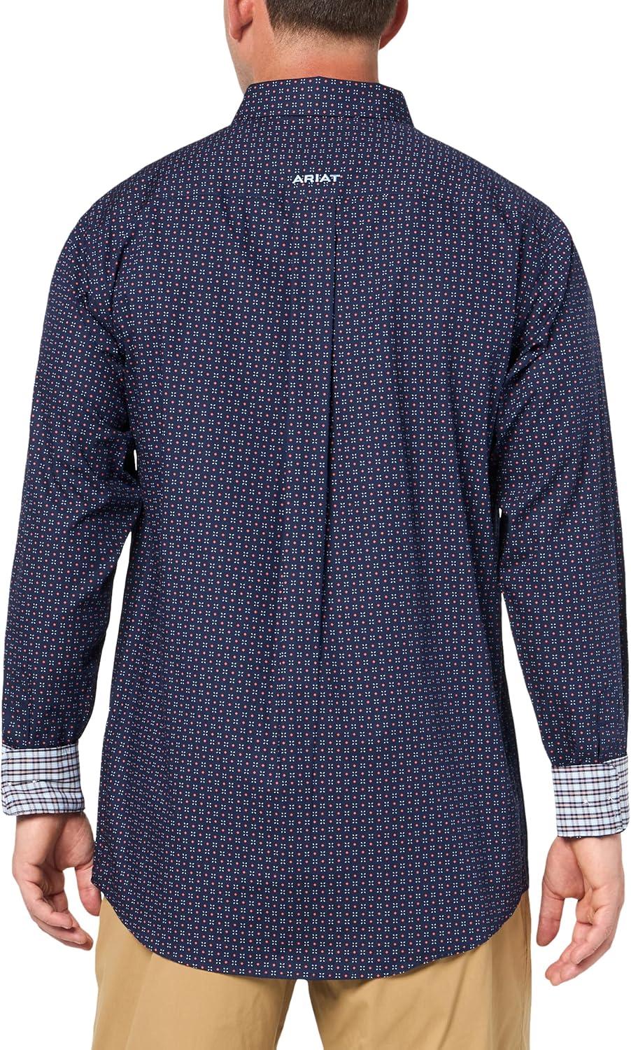 imageARIAT Mens Wrinkle Free Wren Fitted ShirtPeacoat