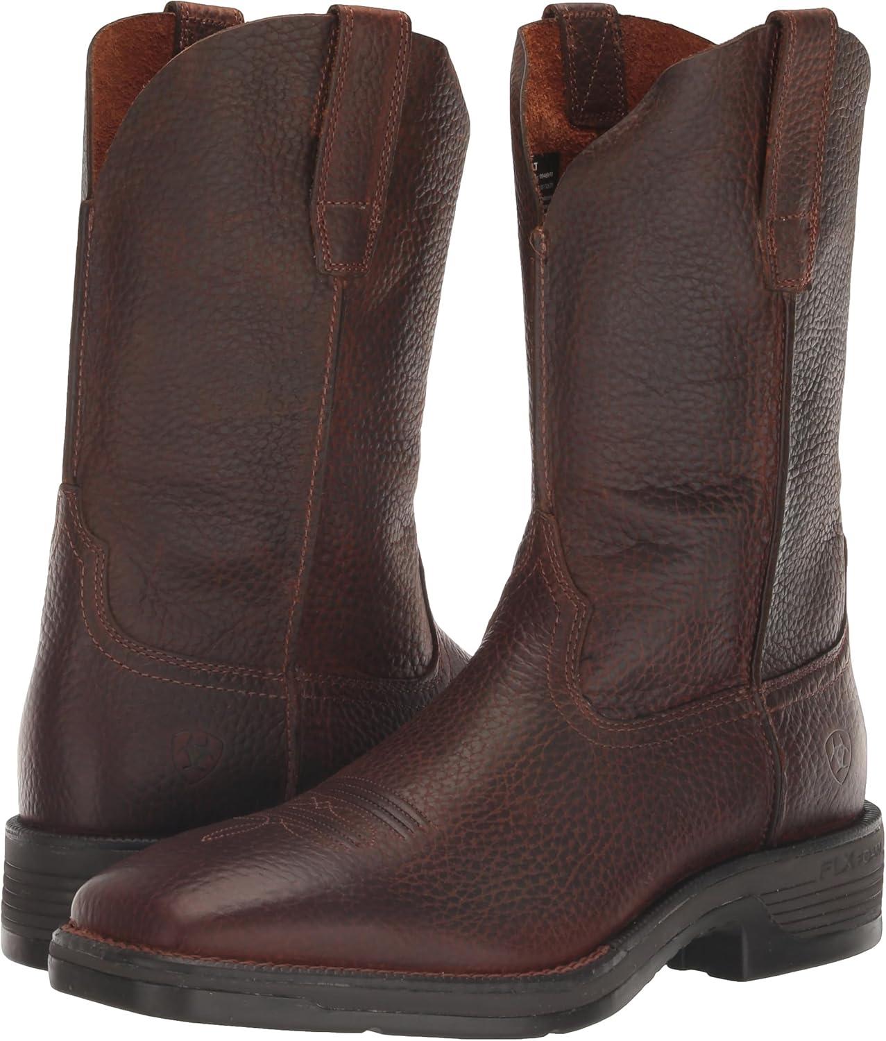 imageARIAT mens Ridgeback Rambler Western BootBrown Oiled Rowdy