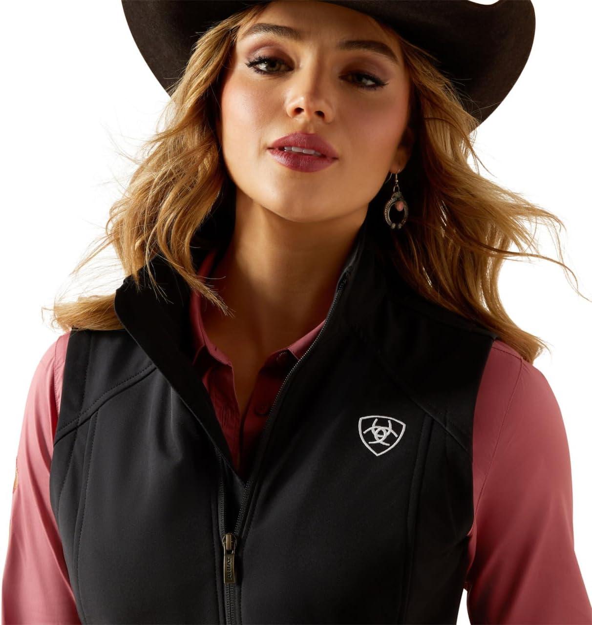 imageARIAT womens Ariat Logo Softshell VestBlack