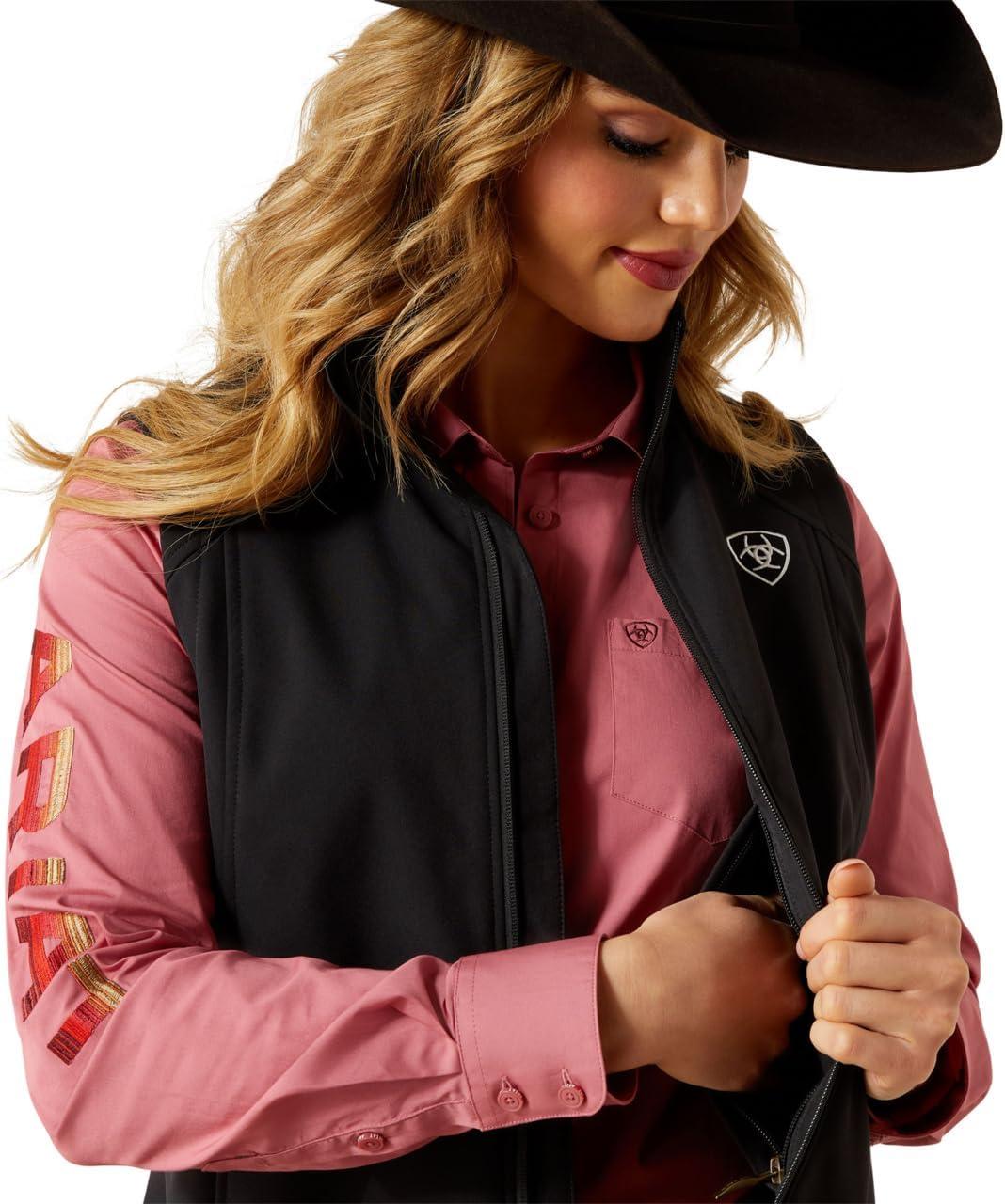 imageARIAT womens Ariat Logo Softshell VestBlack