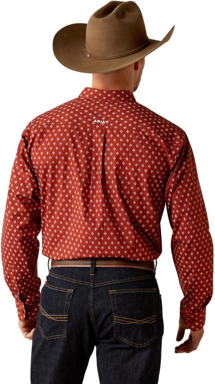 imageAriat Mens Casual Long Sleeve Paxtyn ShirtBurgundy