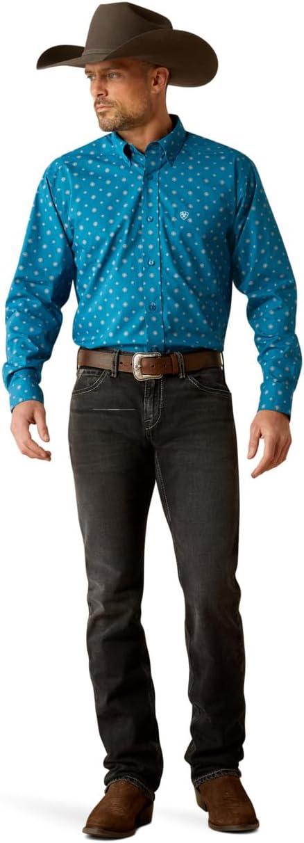 imageAriat Mens Casual Long Sleeve Paxtyn ShirtTeal