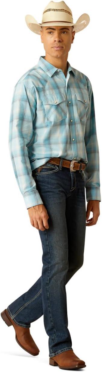 imageAriat Mens Henryk Retro Fit ShirtCrystal Blue