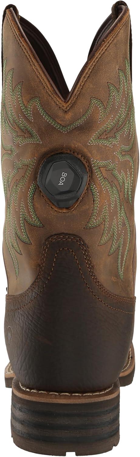 imageAriat Mens Hybrid Rancher BOA Waterproof Western BootAcorn BrownBeduino Brown
