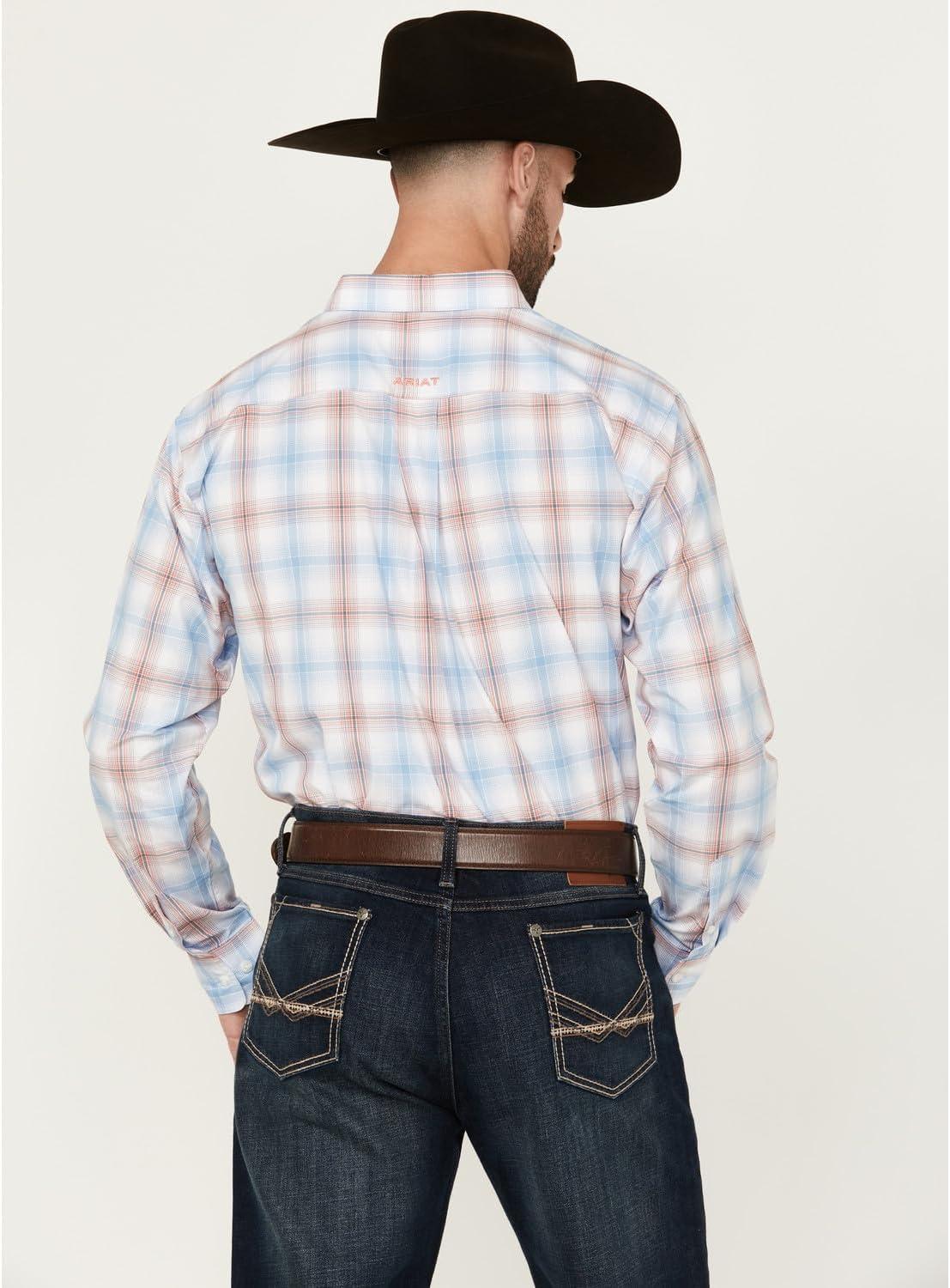 imageAriat Mens Pro Series Joshua Classic Fit ShirtCeramic Teal