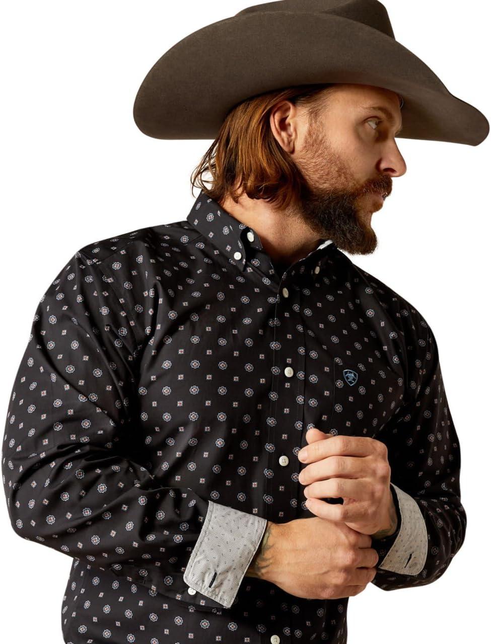 imageAriat Mens Wrinkle Free Flemming Fitted ShirtBlack