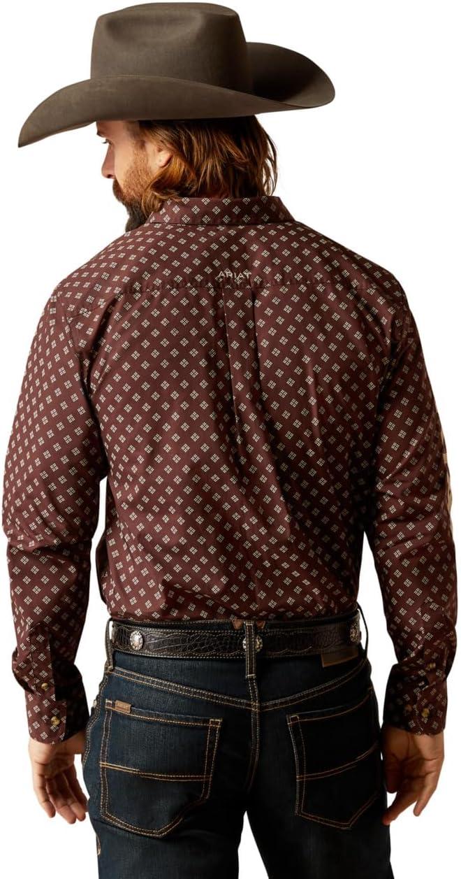 imageAriat Mens Wrinkle Free Flemming Fitted ShirtBrownTan