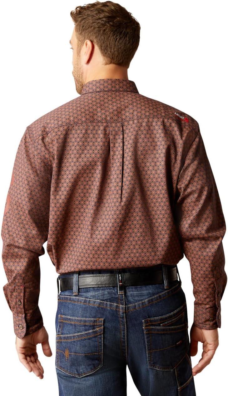 imageAriat Mens Wrinkle Free Flemming Fitted ShirtBurnt Henna
