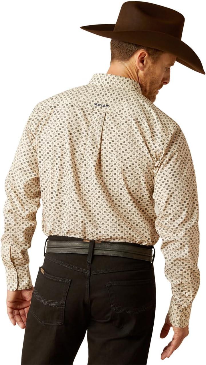 imageAriat Mens Wrinkle Free Flemming Fitted ShirtCream