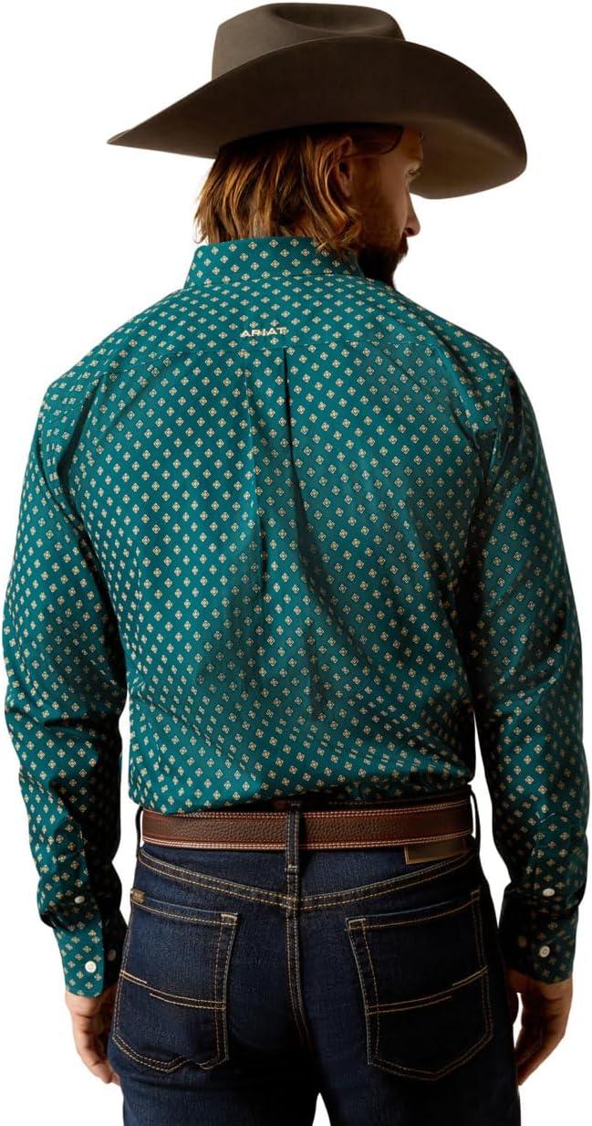 imageAriat Mens Wrinkle Free Flemming Fitted ShirtDeep Teal