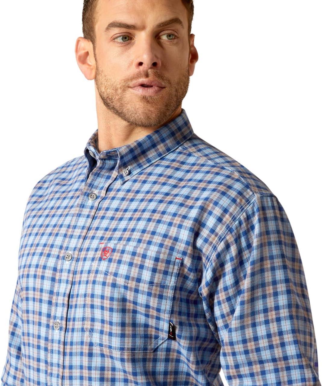imageAriat Mens Wrinkle Free Flemming Fitted ShirtGlacier Blue