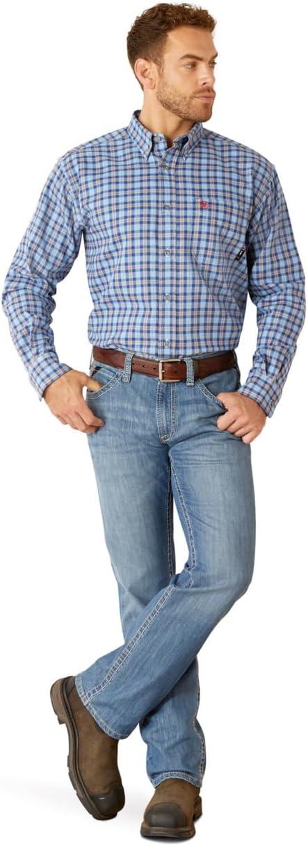 imageAriat Mens Wrinkle Free Flemming Fitted ShirtGlacier Blue