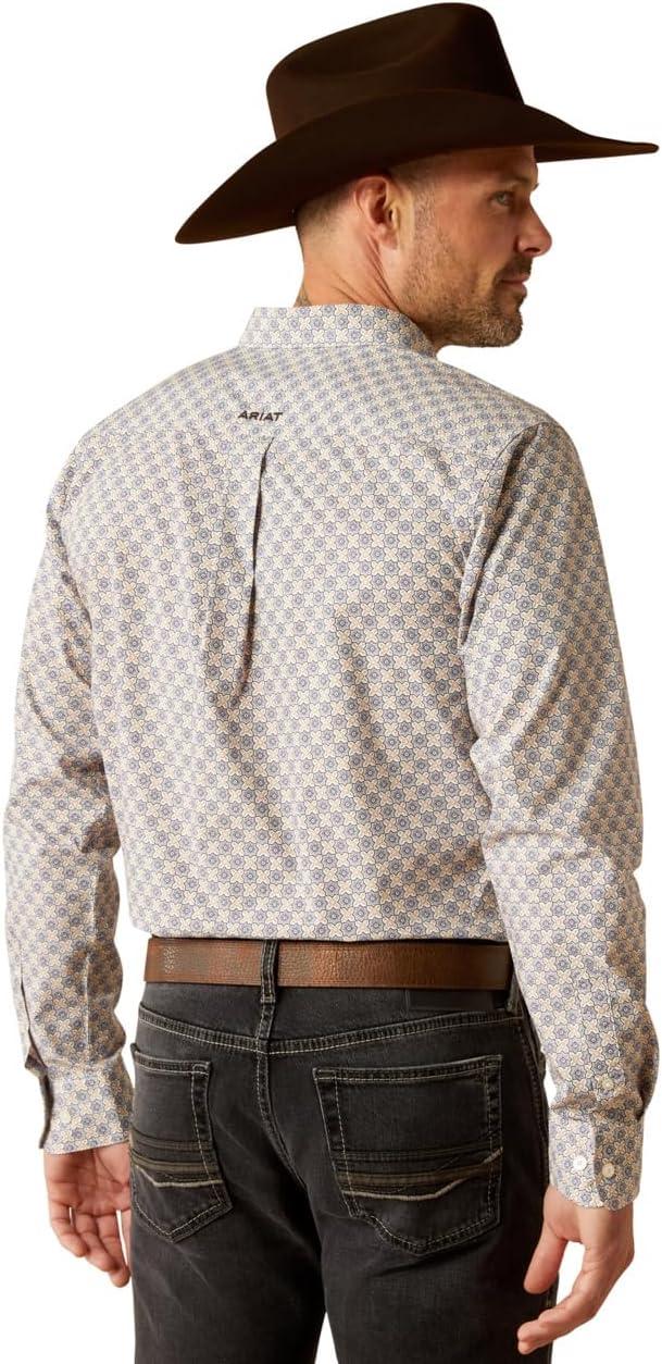 imageAriat Mens Wrinkle Free Flemming Fitted ShirtGrey Blue