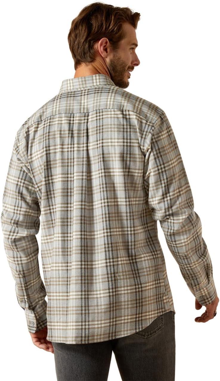 imageAriat Mens Wrinkle Free Flemming Fitted ShirtGrey Plaid