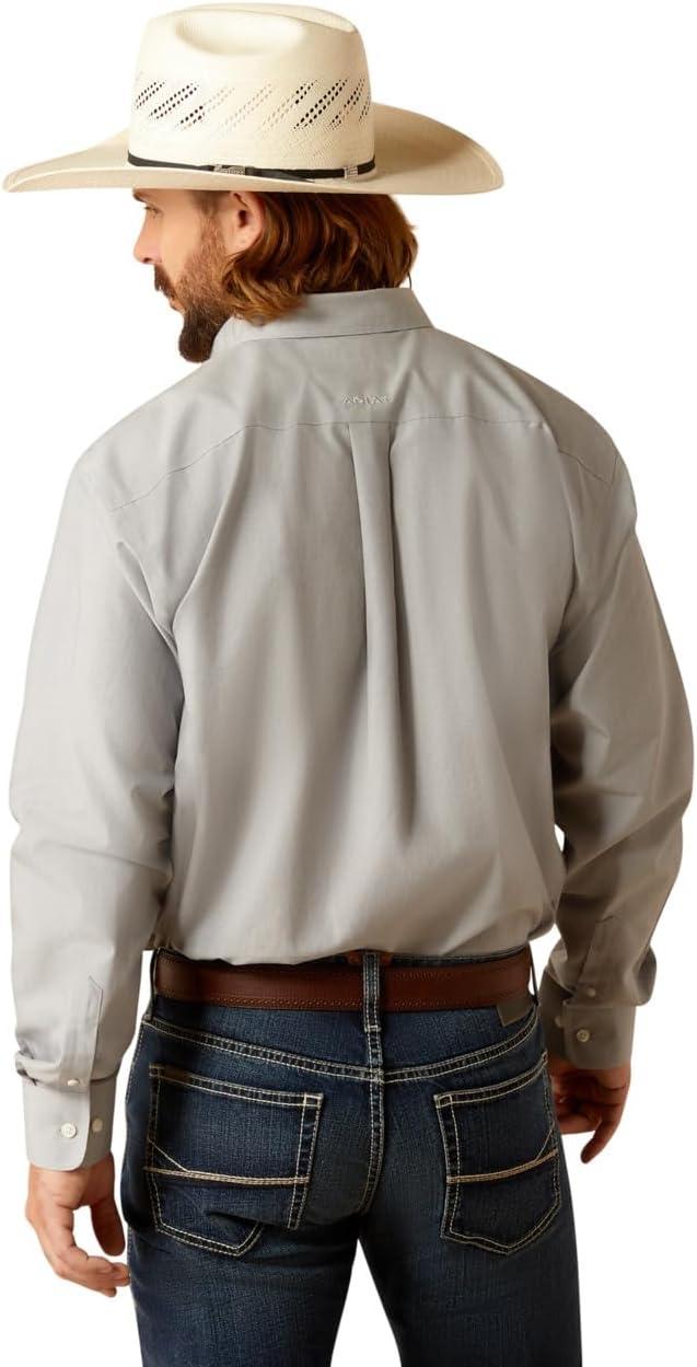 imageAriat Mens Wrinkle Free Flemming Fitted ShirtHarbor Mist