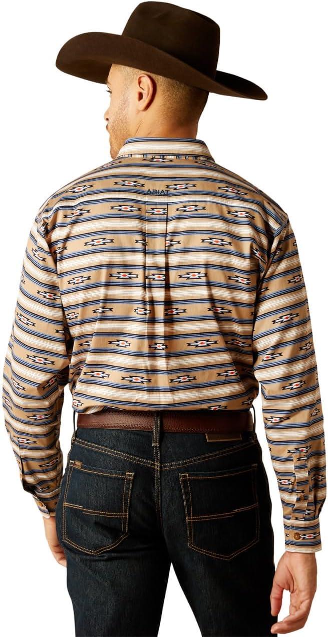 imageAriat Mens Wrinkle Free Flemming Fitted ShirtKhaki