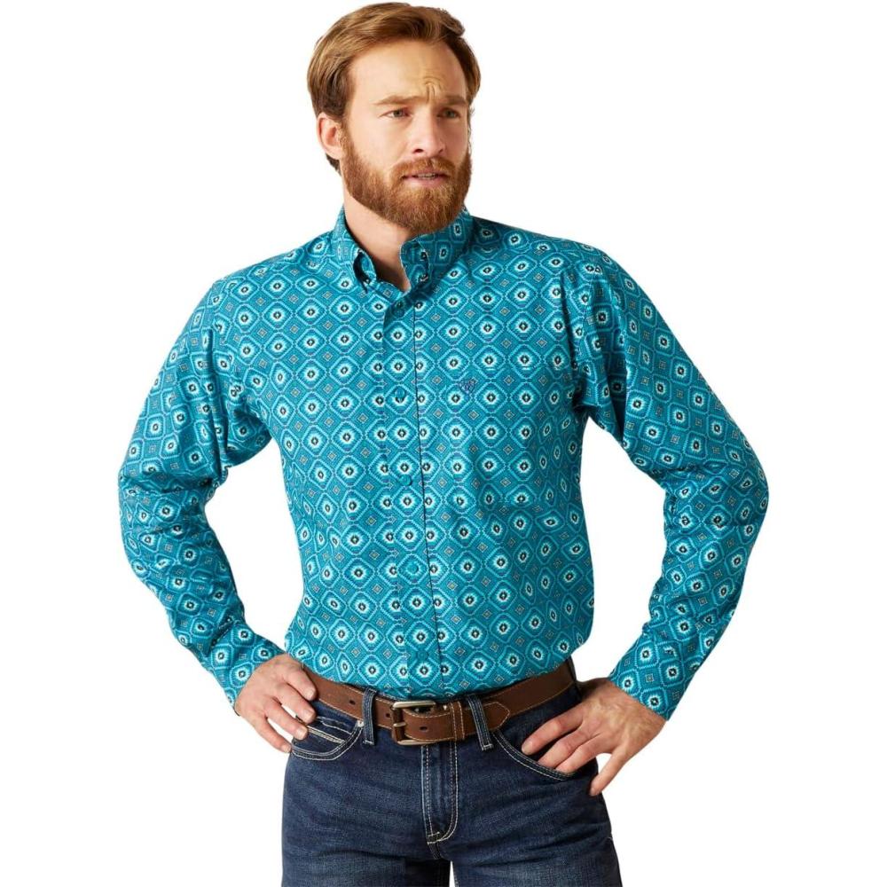 imageARIAT Mens Bruno Fitted ShirtLanai Turquoise